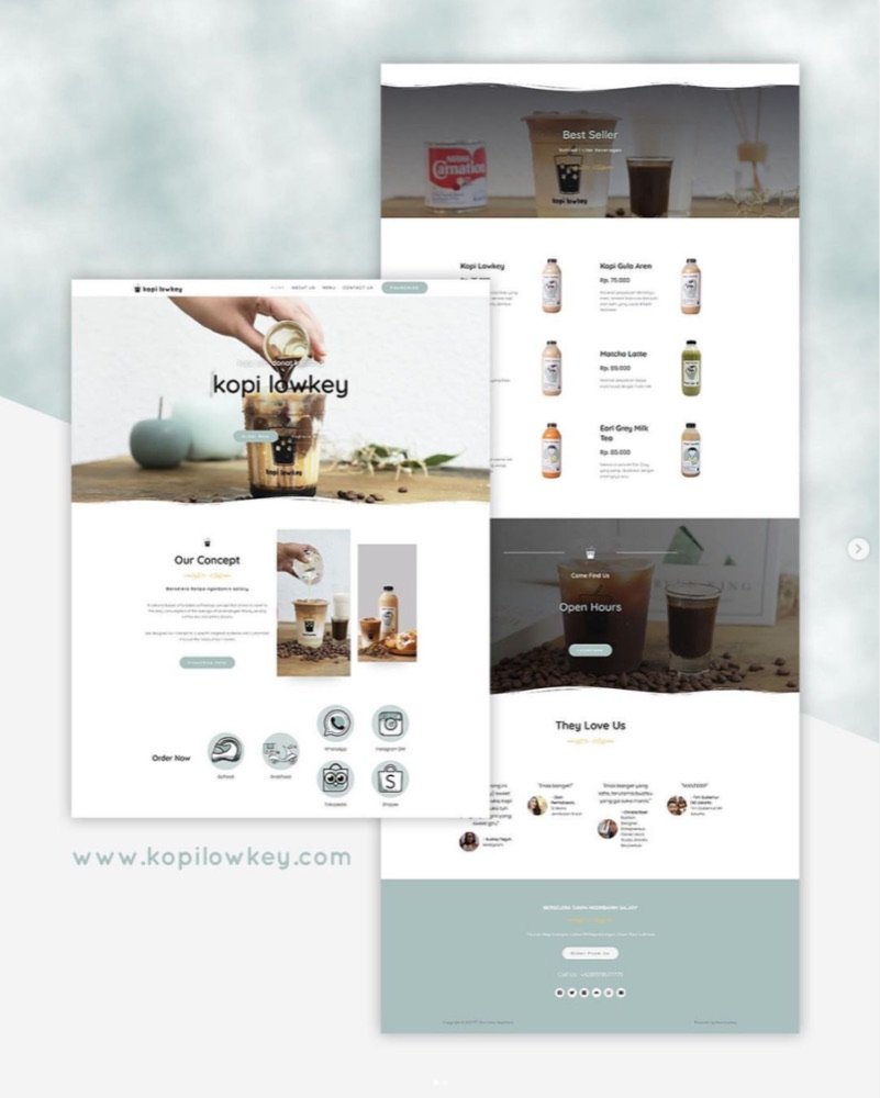 Kopi Lowkey, Brand Identity, Social Media and Website